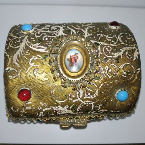 Austro Hungarian Jewel Enamel Casket Box - Picture 2 of 13